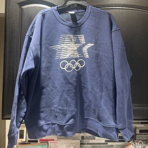 Vintage LA84 Los Angeles Olympics 1984 Heritage Mens XL Blue Sweatshirt USA